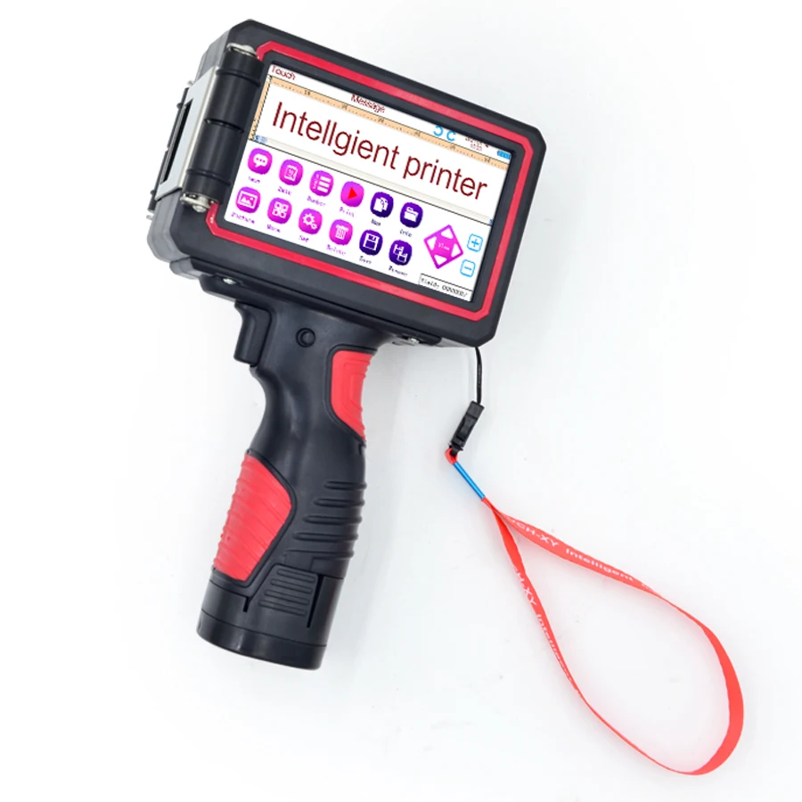 Best Sell Expiry Date QR Code Handheld Coding Machine Manual Handy Jet Thermal Inkjet Label Printer for Pouch Battery Powered