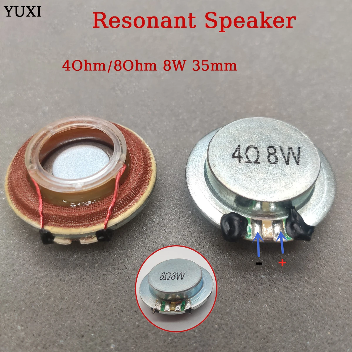 YUXI 1PCS 35mm For Plane Vibration Speaker Resonance Speaker 8 Watts 4 Ohm/8 Ohm Component Replacement