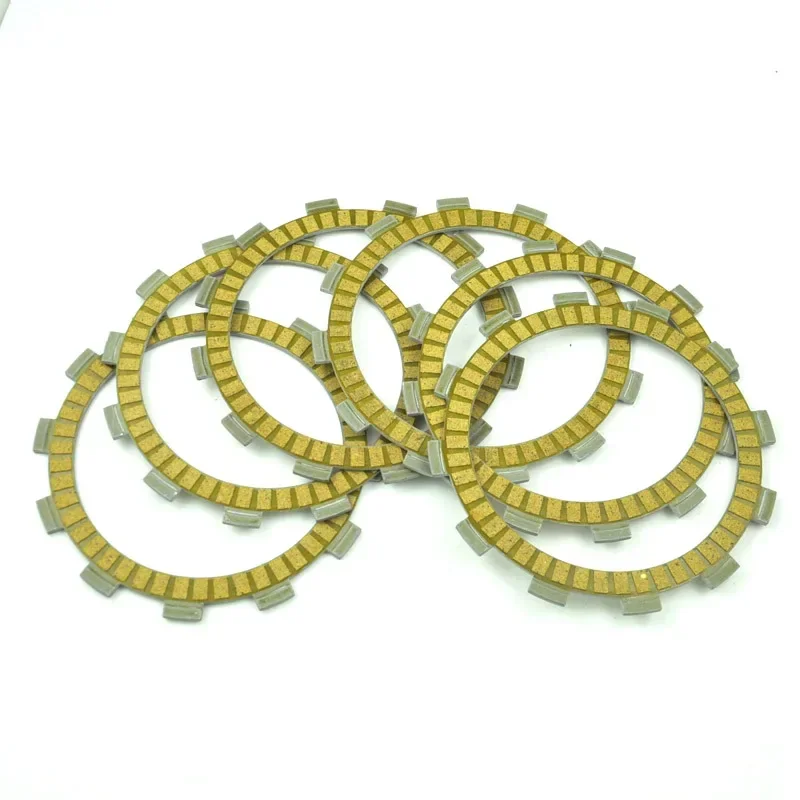 6Pc Motorcycle Friction Clutch Plate For Suzuki DR400S PE400 GN400X 80-81 GN400 80-82 RM400 SP400 DR400 GN400E 1980 GN400T 81-82