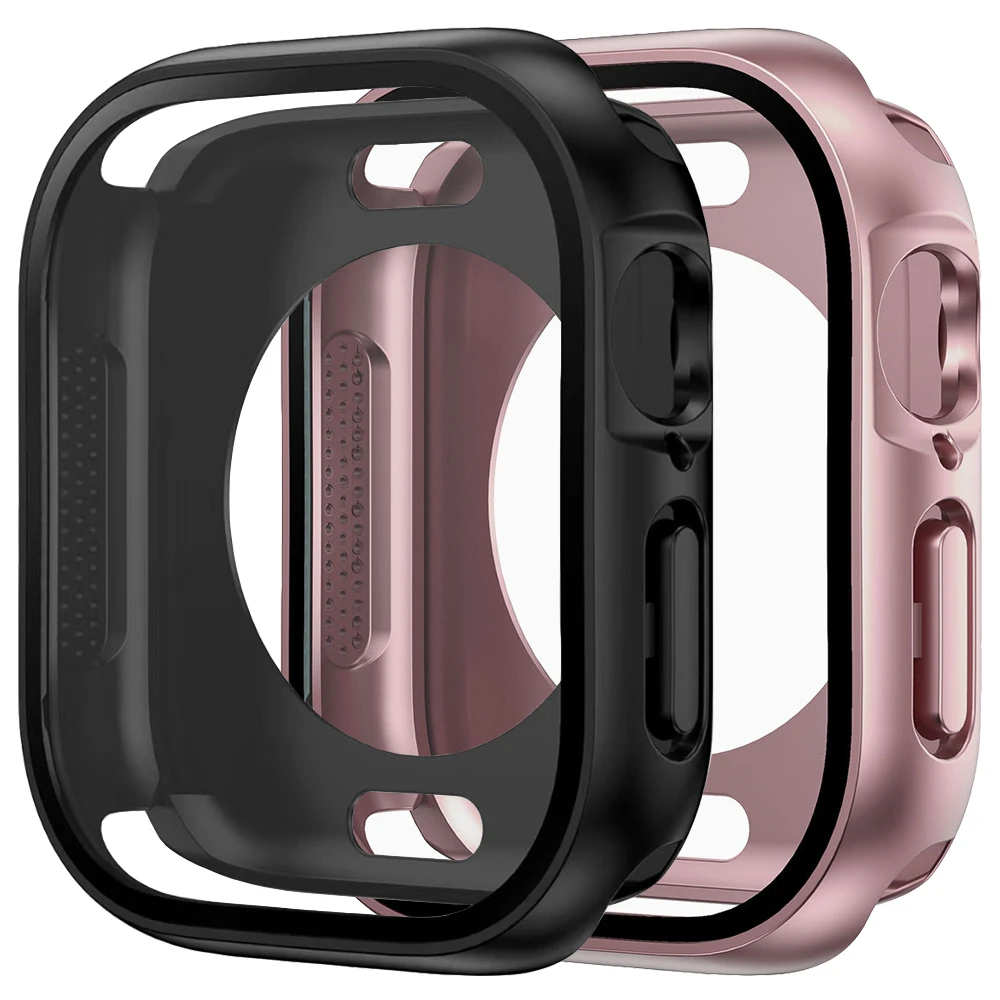 

Screen Protector Cover for Apple Watch 46mm 45mm 44mm 40 41 42mm Hard PC Front Rear Bumper Case iwatch 10 9 8 7 SE 6 Accessories