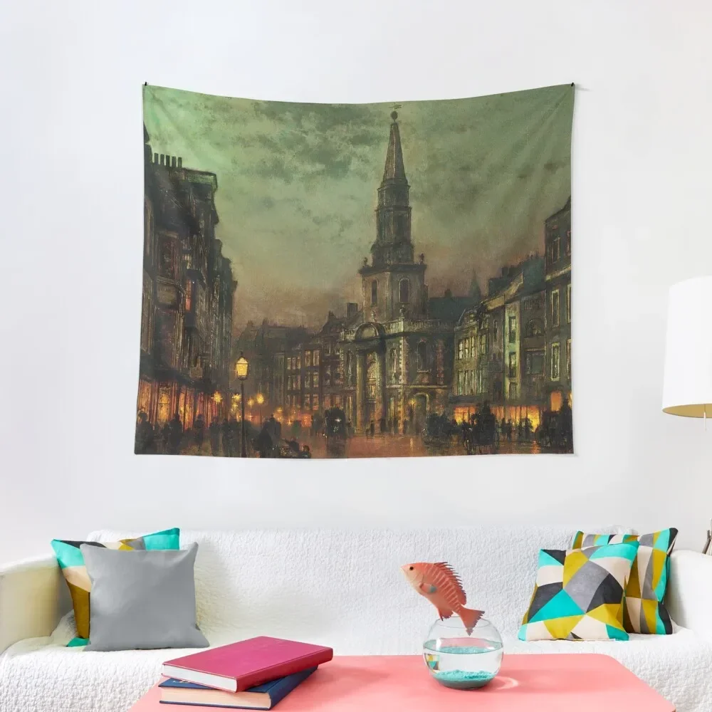 

Blackman Street, London - John Atkinson Grimshaw Tapestry Room Decoration Korean Style Outdoor Decor Tapestry