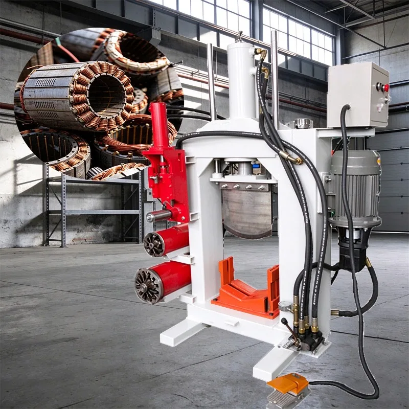 Four in One Motor Stator Cutter and Engine Copper Winding Separator New Design Motor Stator Recycling Solution Copper Recovery
