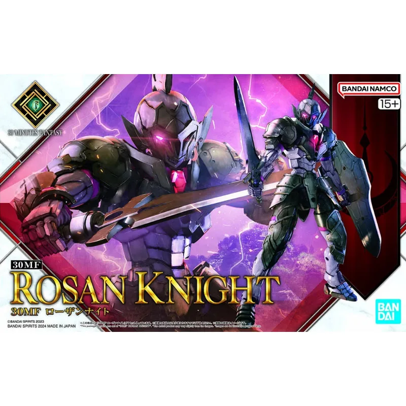 Bandai Genuine 30MF Rosan Knight Anime Action Figure Plastic Collection Accessory Bag Model Kit Toys for Boys Gifts