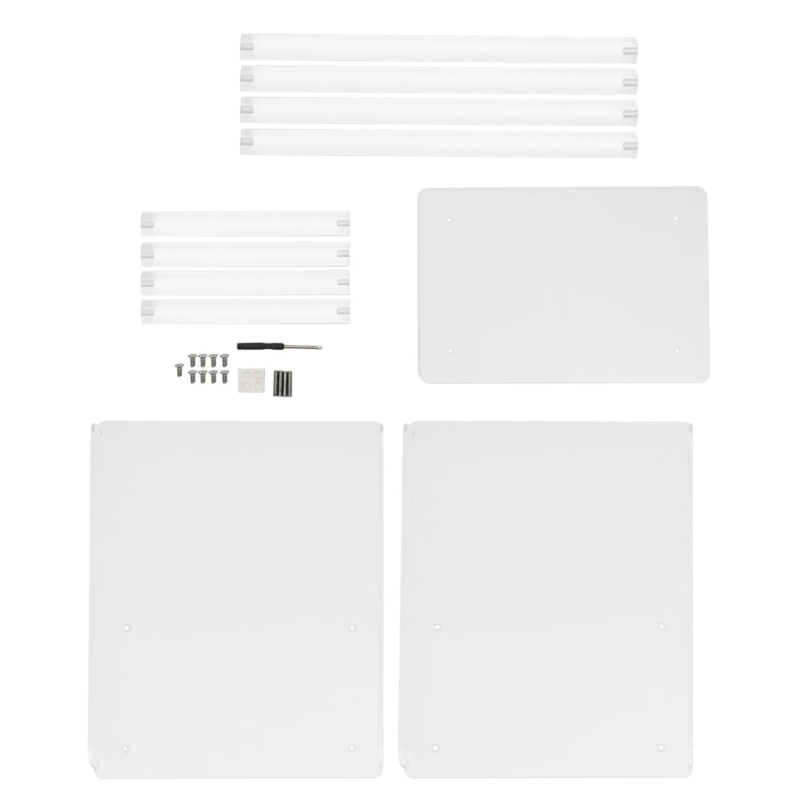 3-х ярусный акриловый прозрачный акриловый торцевой столик для спальни, гостиной, C-образной подставки для растений