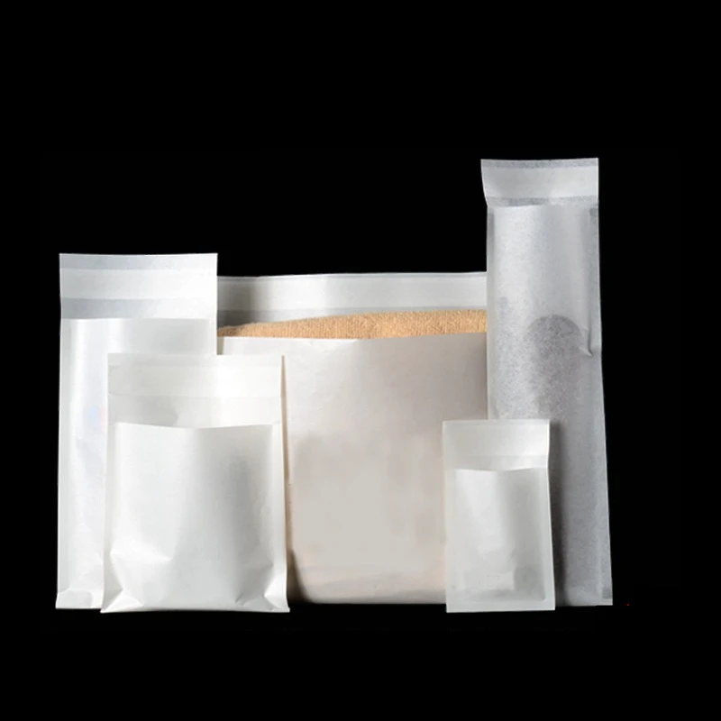 Environmentally Friendly Biodegradable Transparent Frosted Bags for Clothing Translucent High-end Self-adhesive Paper Bag
