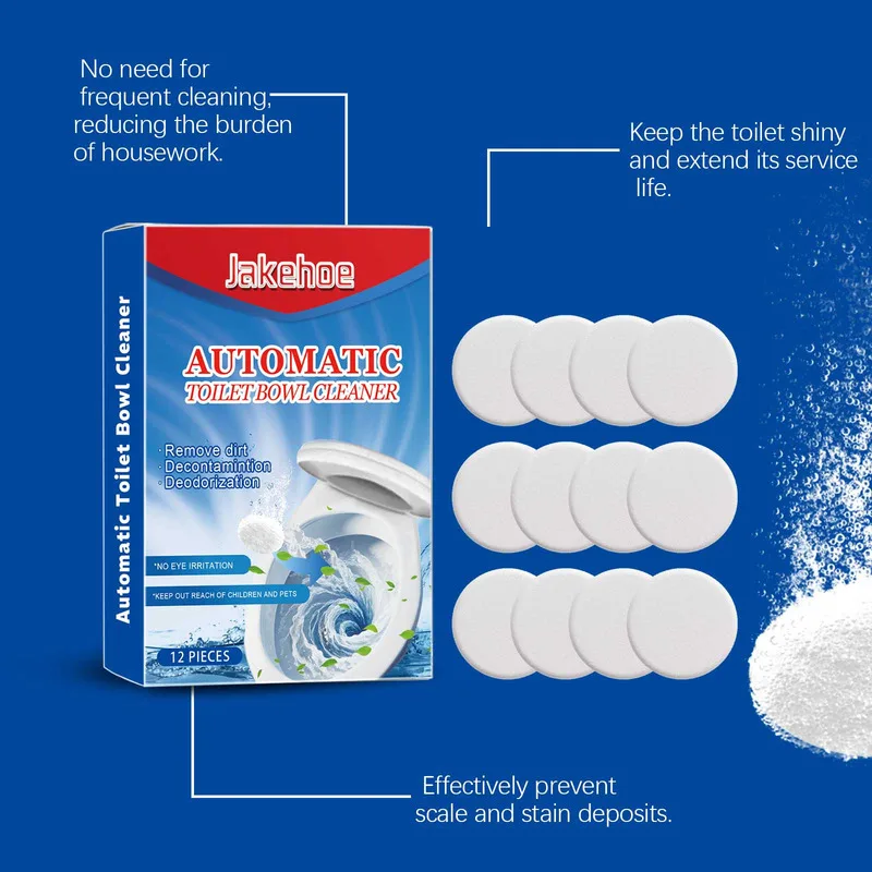 أقراص فوارة لتنظيف المرحاض، منظف المرحاض، مزيل الروائح الكريهة، يزيل المقياس، يبيض الهواء النقي، بيكربونات الصوديوم
