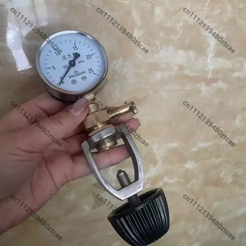 Diving Cylinder Inflation Residual Pressure Gauge Waterproof Air Pressure Measuring Instrument Usable On Land And Surface