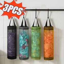 3/1pcs Kitchen Grocery Bag Home Holder Wall Mount Plastic Bag Holder Dispenser Hanging Storage Trash Garbage Bag Organizer