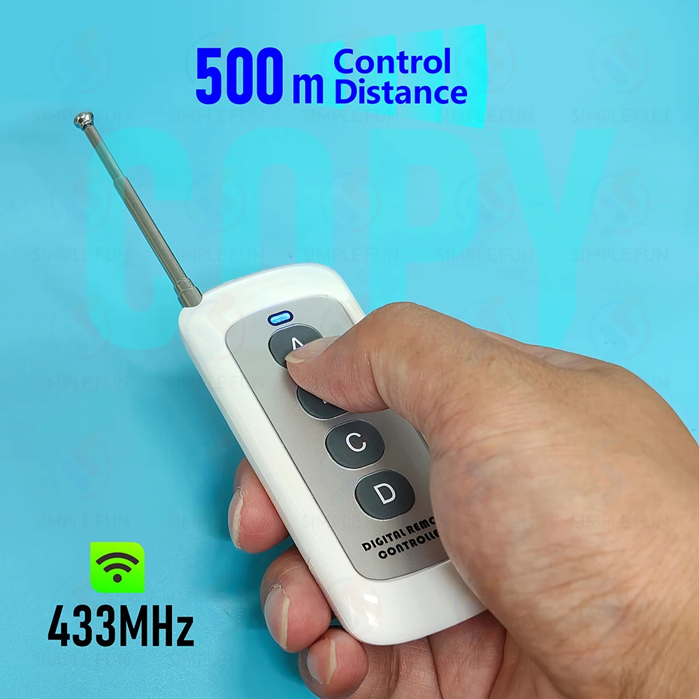 Kopieren Sie die Fernbedienung 433 MHz, 500 m Reichweite, Duplikator für Garagentor-Klonfunktion, Sender, CAME Nice CASIT BENINCA – Detail 7