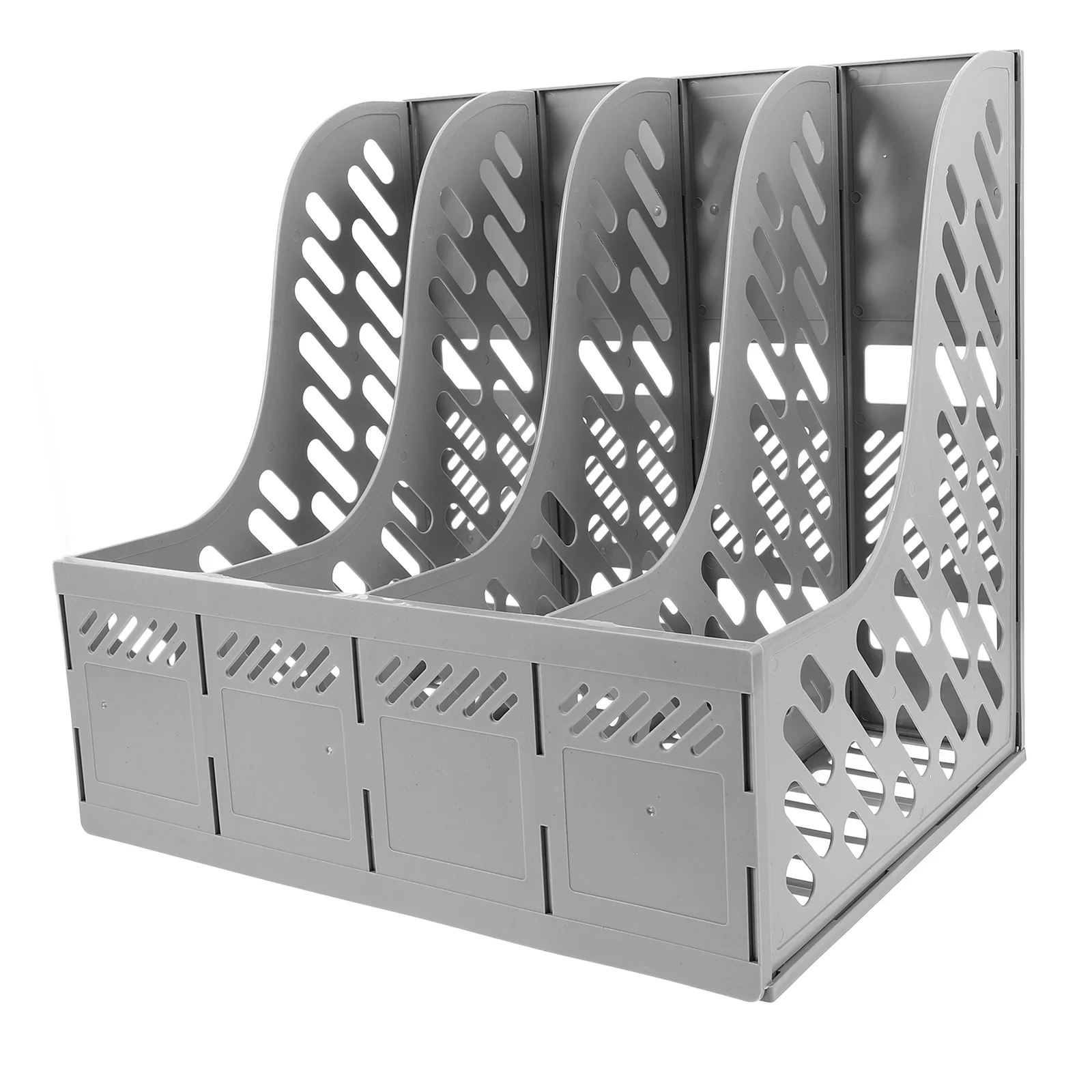 

1Set File Organizer A4 Desktop Storage Rack Document Storage Holder Office File Cubbyhole Document Rack Desktop Cubbyhole