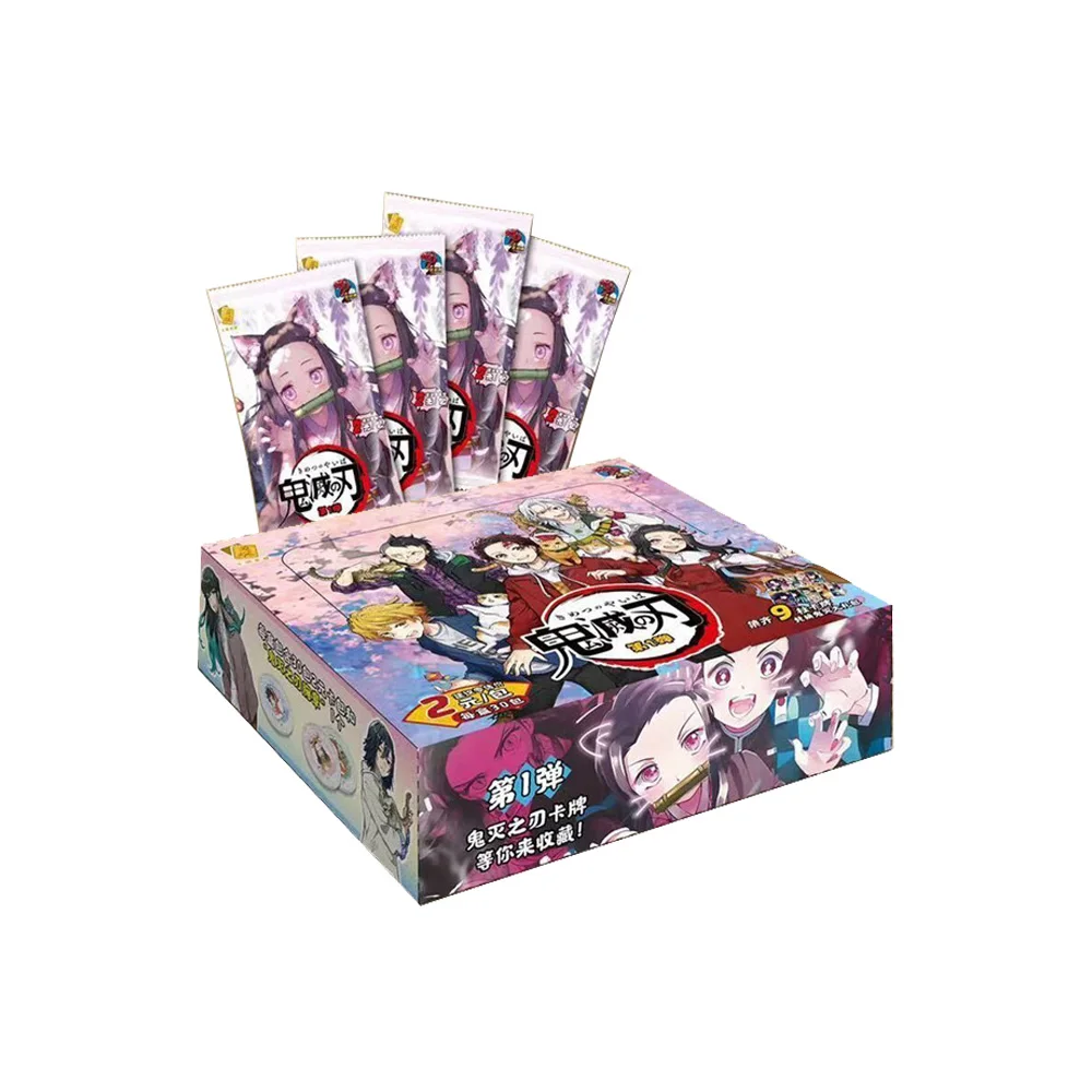 Out Of Print Demon Slayer Collection Card TCG Anime Booster Pack Box Kamado Nezuko Rare Board Game Kids Birthday Toy Gift