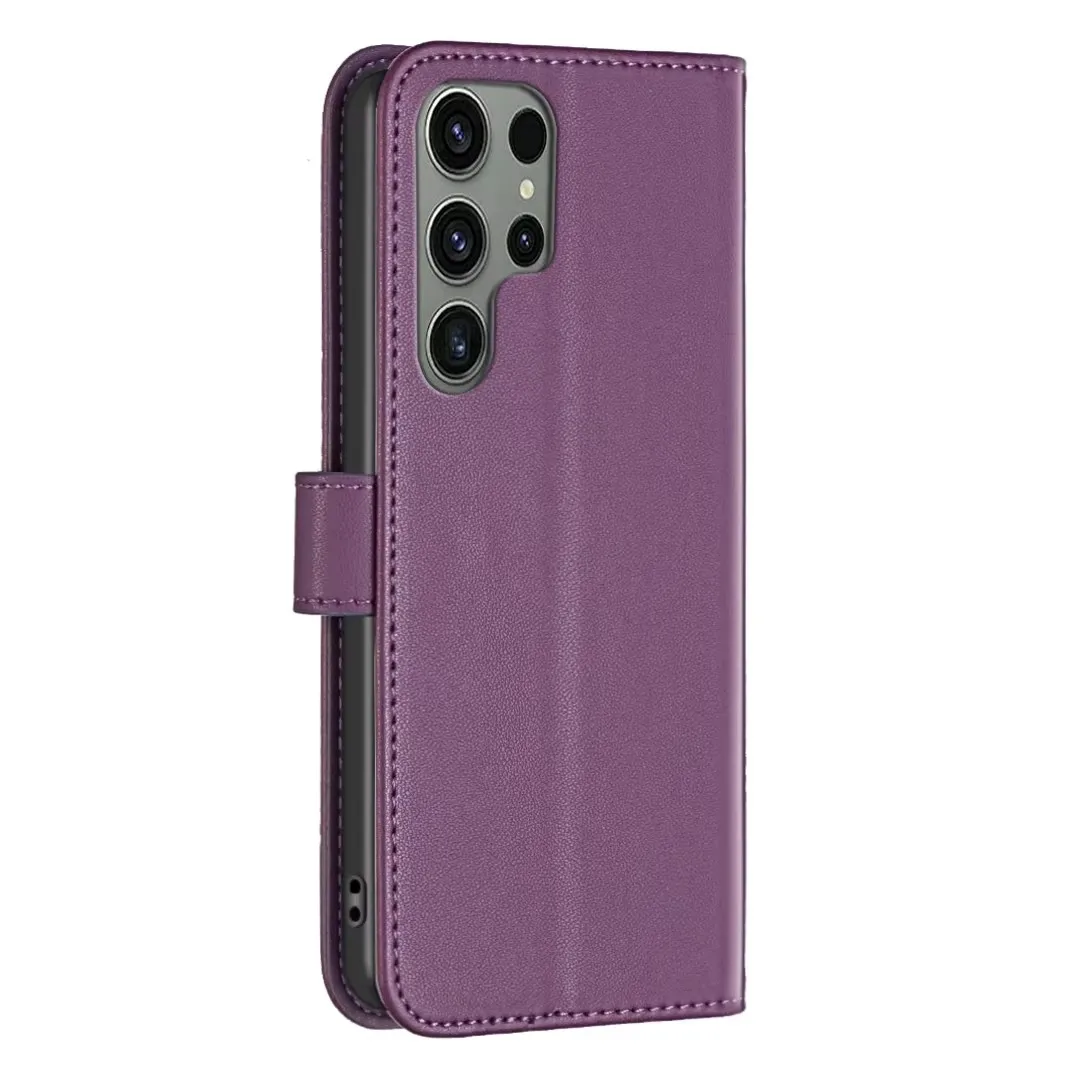 Flip Leather Wallet Case For Samsung Galaxy S24 Ultra S24 S24 Plus S23 S23 Ultra S23 Plus S23 FE A71 A72 A73 Xcover 7 S22 S21