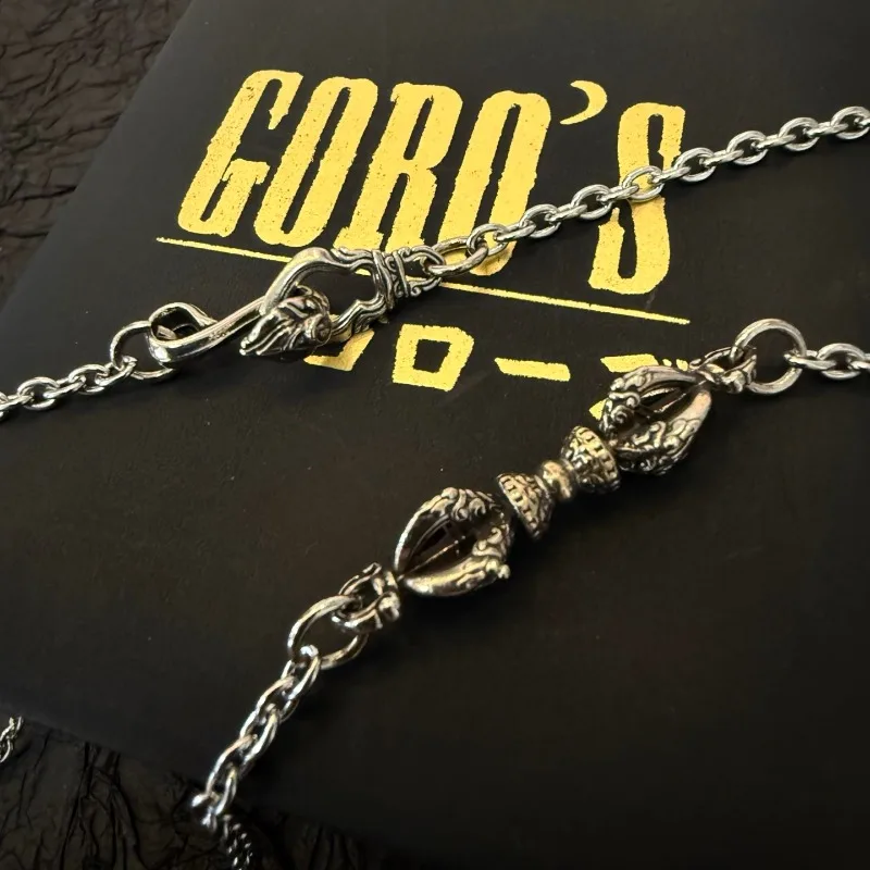

Japan Tide Takahashi Goros Classic Vintage Fortune Vajra Pendant Necklace Fashion Couple Versatile Hip-hop Rock Punk Style