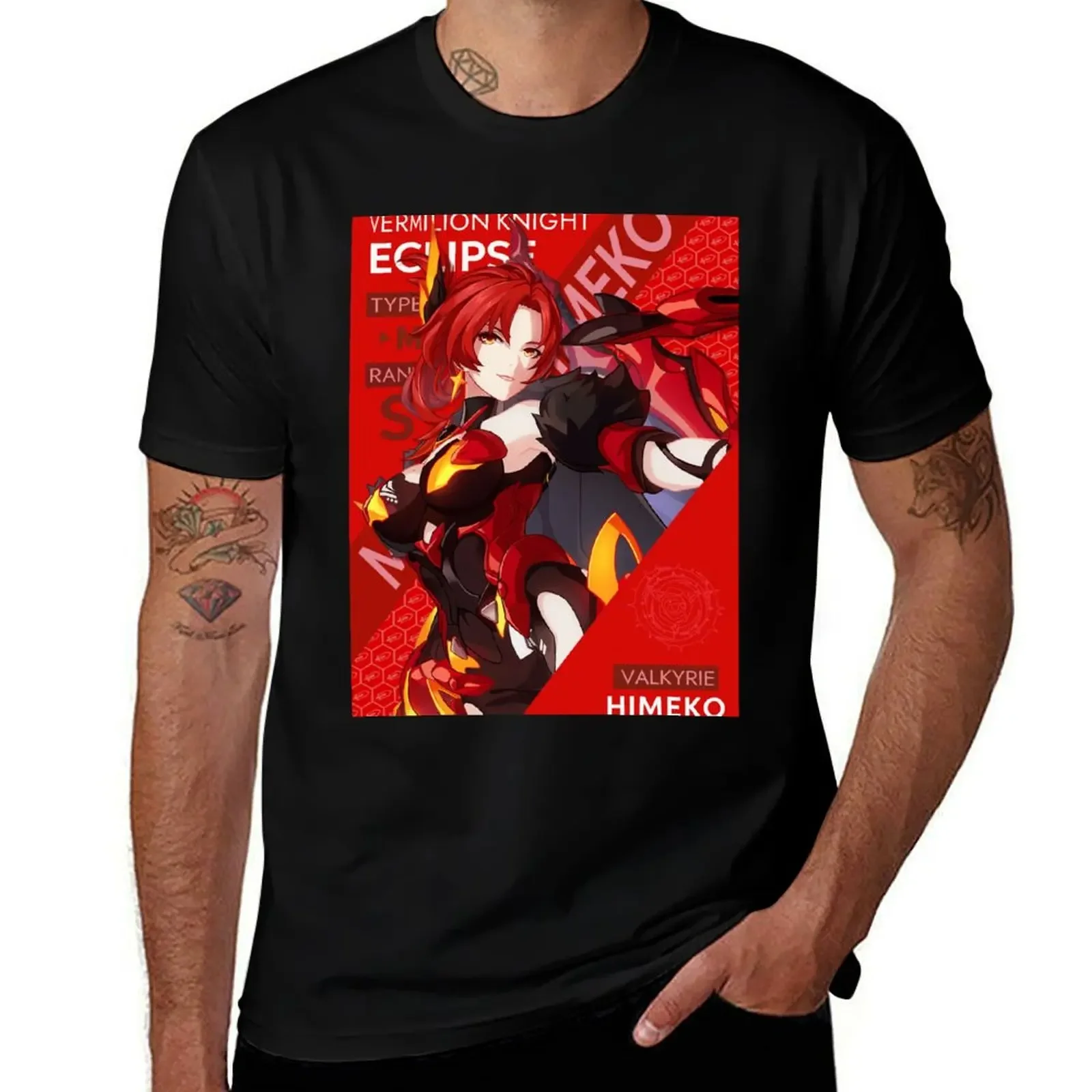 Murata Himeko Vermilion Knight Eclipe T-Shirt anime graphic tee shirt customs design your own mens tall t shirts