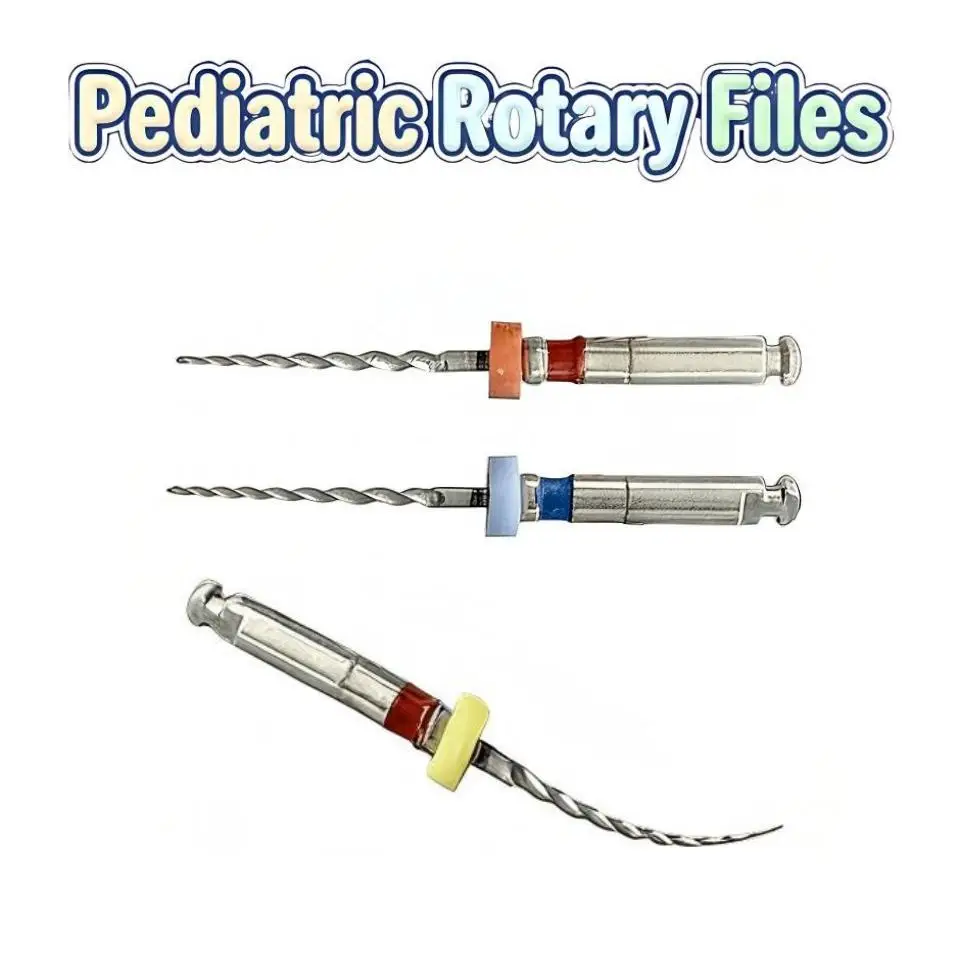 

NiTi Engine Use Root Canal File Dental Pediatric Rotary Files for Children Endodontic Treatment Primary Teeth Dentist Supplies