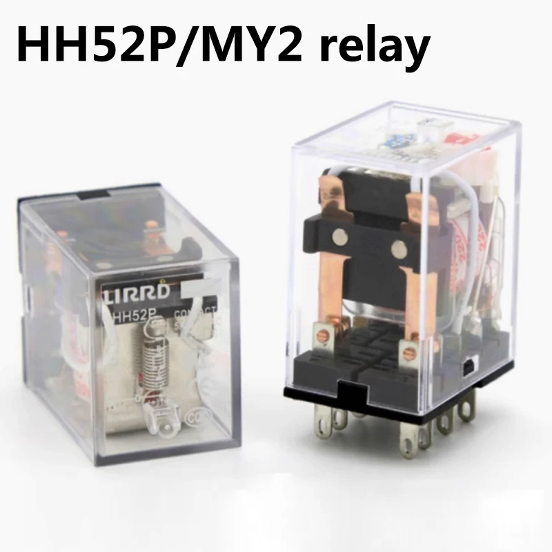 

Small intermediate relay HH52P MY2 AC220V DC24V DC12V AC110V 8 pin base