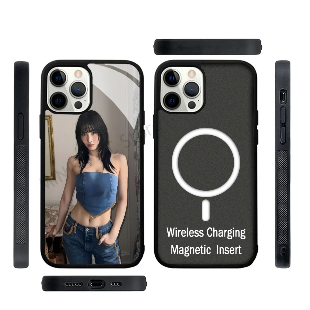 

Momo Kpop T-Twice Girl Phone Case Strong Magnetic For IPhone 15 14 13 Pro Max 11 12 Mini For Magsafe