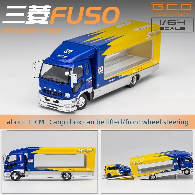 1:64 Mitsubishi Van Scania van transport alloy full open die casting miniature simulation model,adult collection pieces,boys toy