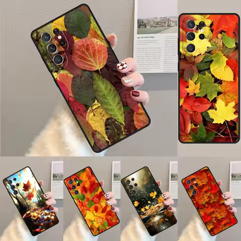 Autumn Leaves phone case Cover For Samsung Galaxy S24 Ultra S21 S22 Ultra S8 S9 S10E Note 10 Plus Note 20 FE S23