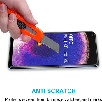 Tvrzené sklo HD pro OPPO Find X5 Lite, 2/4 ks 9H ochranná fólie na displej 10 nejlepší prodej OPPO Find X5 - №1