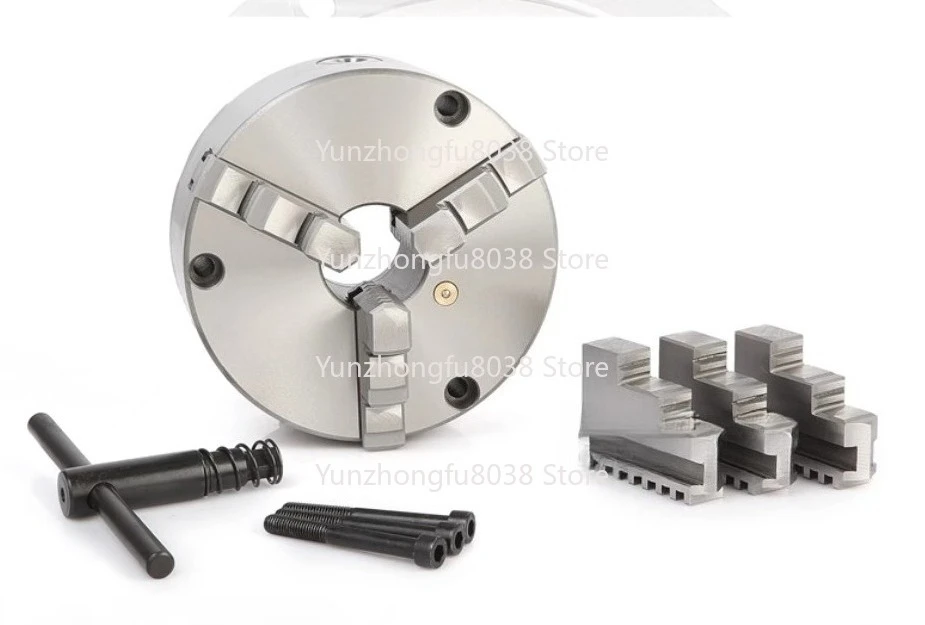 3-Claw Lathe Chuck 125mm Front 3 Hole Installation Mini Lathe Chuck Manual Self-centering Look K11-125