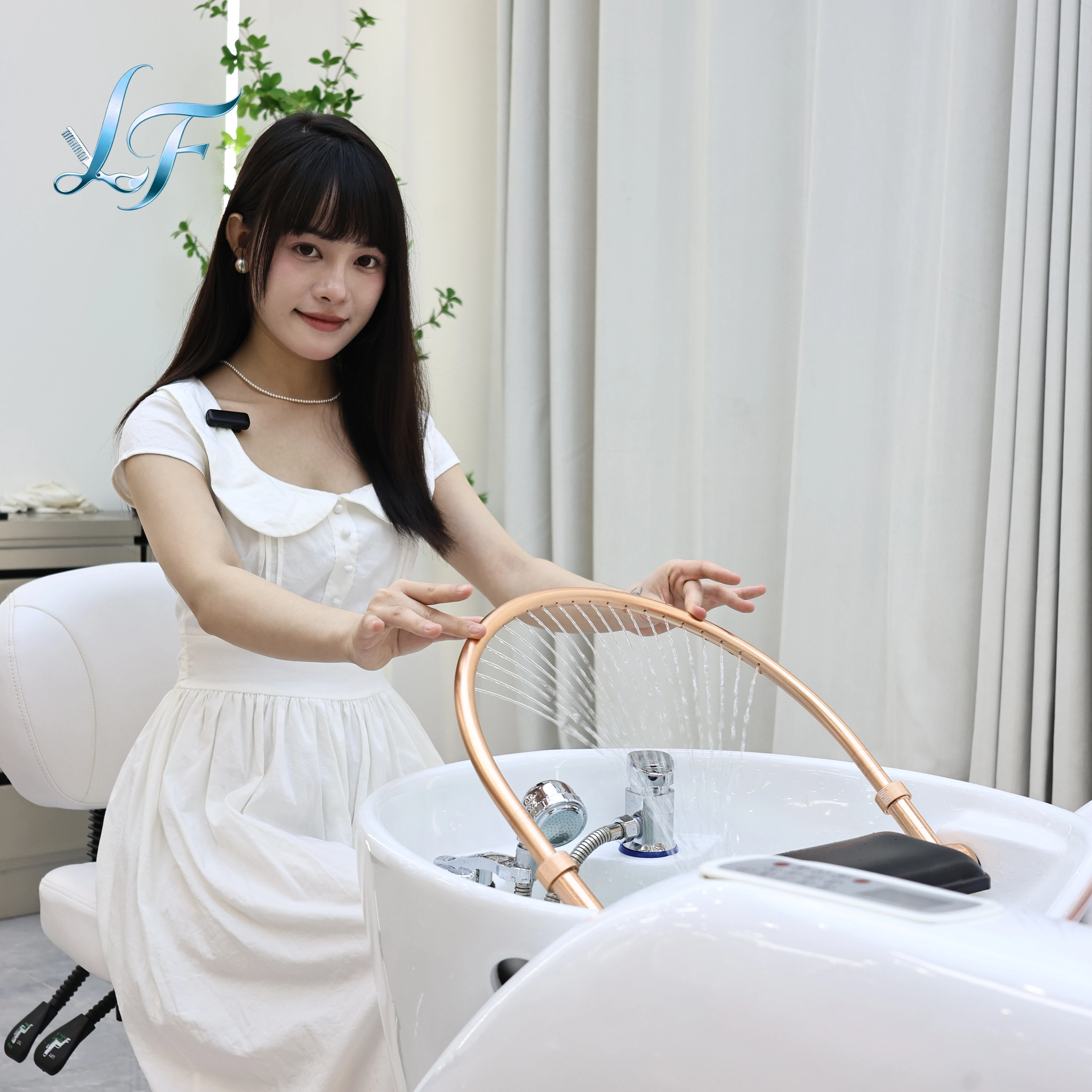 Electric Adjustable Shampoo Massage Bed Hair Spa Head Washing Station For Stable Durable Salon Shop Furniture 4