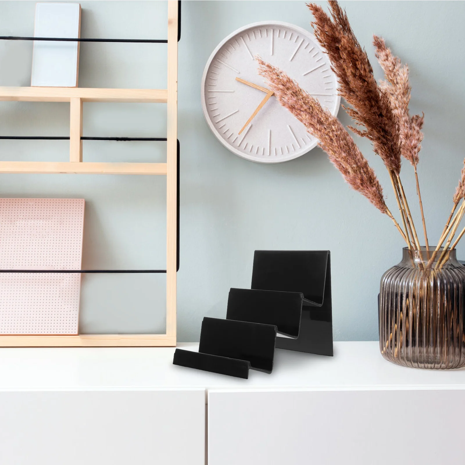 

Multi-Tier Acrylic Stand Wallet Display Organizer Riser Shelf Purse Storage Retail Shelves Acrylic Storage Rack