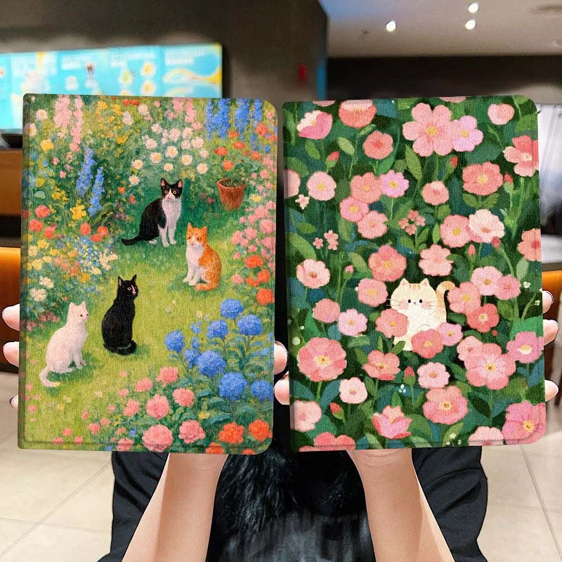 

Popular Cat Art Flower For Honor Pad Magic GT GT2 6 X8 V7 V8 X9 8 9 13 X8a X9a Pro 10 12.1 12.5 Inch Tablet Case