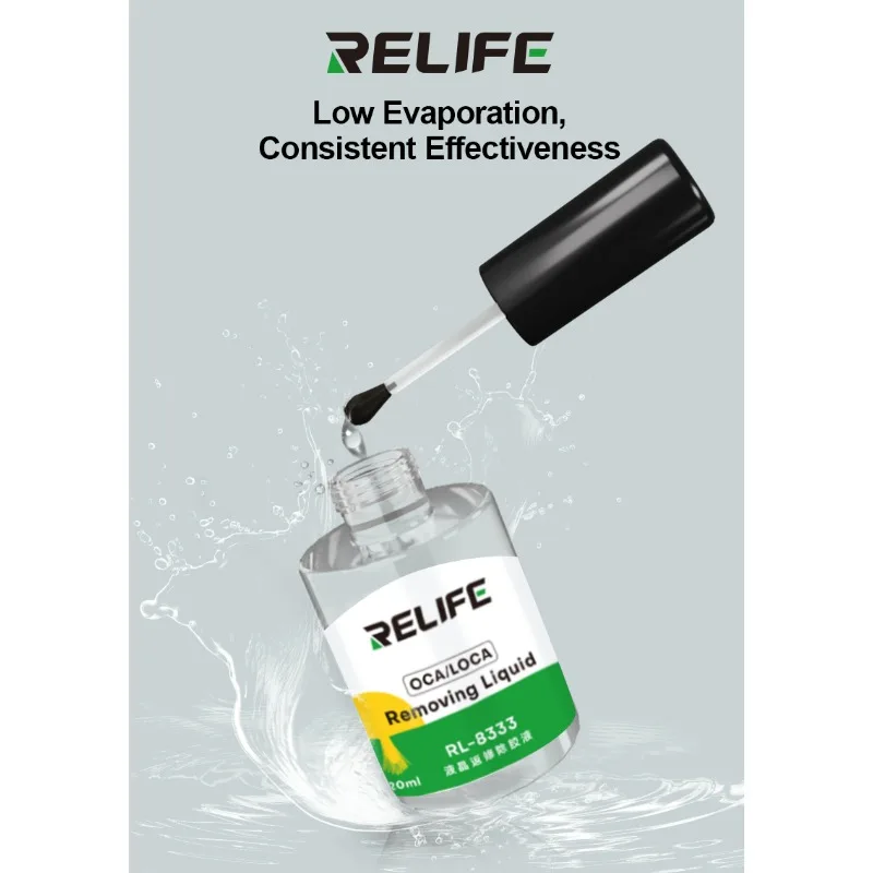 RELIFE RL-8333 LCD Screen Glue Remover Safe Non-corrosive No-damage to Screen Mobile Phone OCA Glue Cleaning Remover Tools