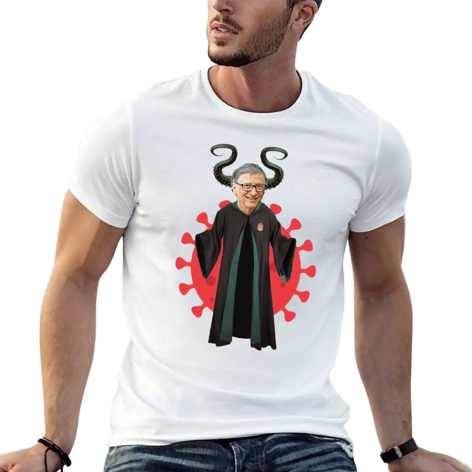 Gates Demon of The Coviet Union T-Shirt man t shirt summer t shirts for man graphic tees t shirts for man cotton soft T-shirt