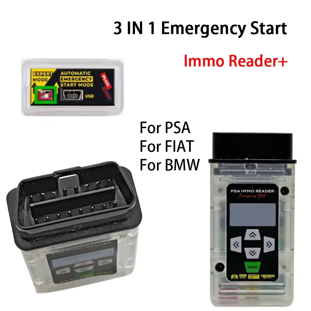3 IN 1 Emergency Immo Bypass Reader Anti-theft Diagnostic Tool Fit 500 2014-2020 For Fiorino 2013-2021 Car Repair Practical Tool