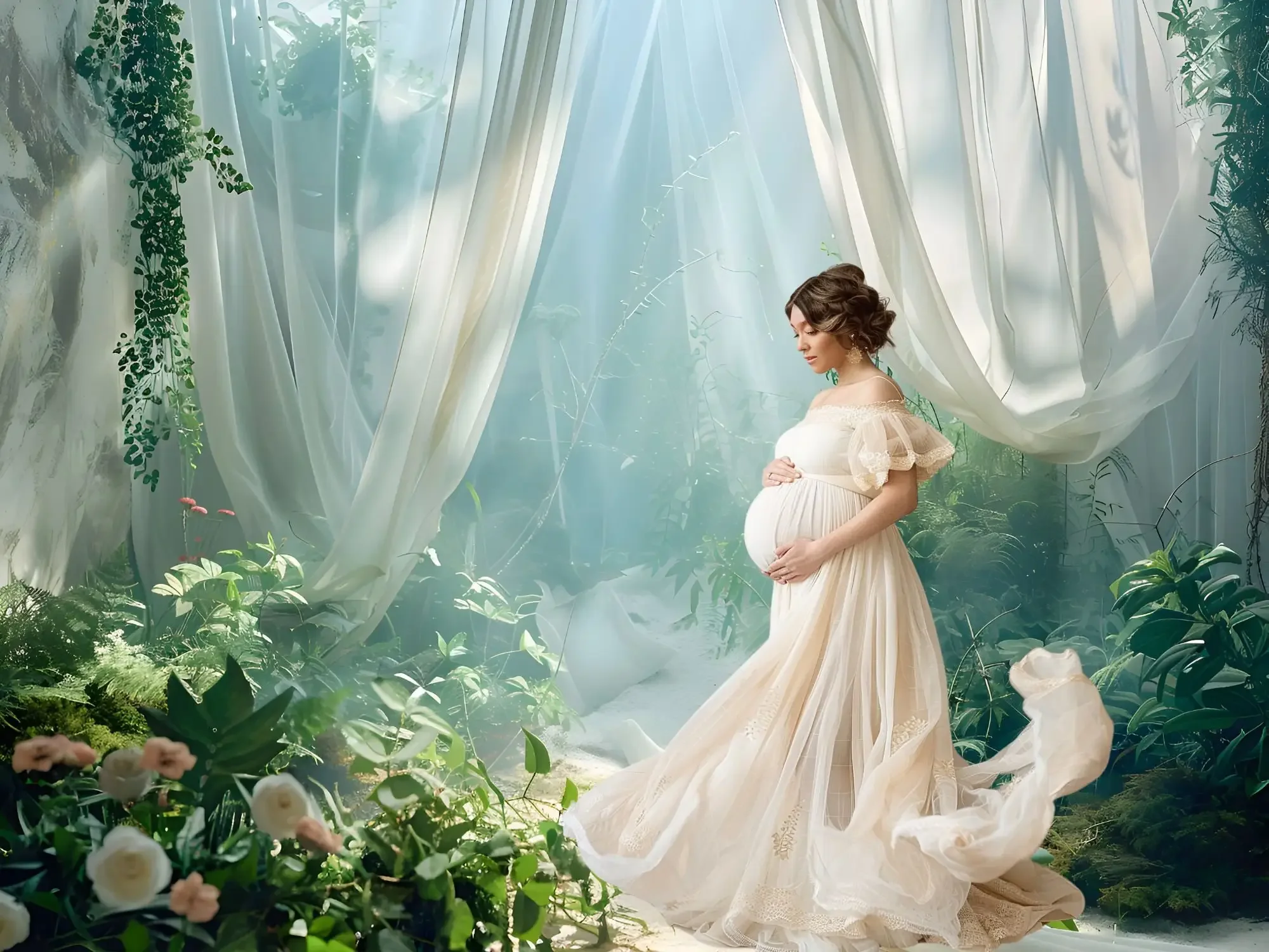 Mehofond Photography Background Spring Romantic Dreamland Floral Kid Adult Birthday Wedding Portrait Decor Backdrop Photo Studio