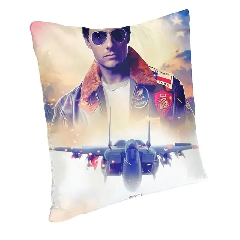 Modern Tom Cruise Movie Top Gun Maverick Cushion Cover for Sofa Polyester Throw Pillow Case Home Decorative Pillowcase