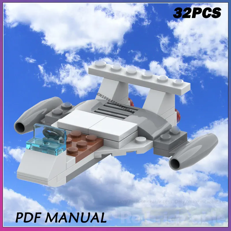 

707 шт. MOC строительный блок, космическая белая серия, серый космический корабль, креативная модель кирпича, образовательная игрушка, подарки на день рождения для взрослых