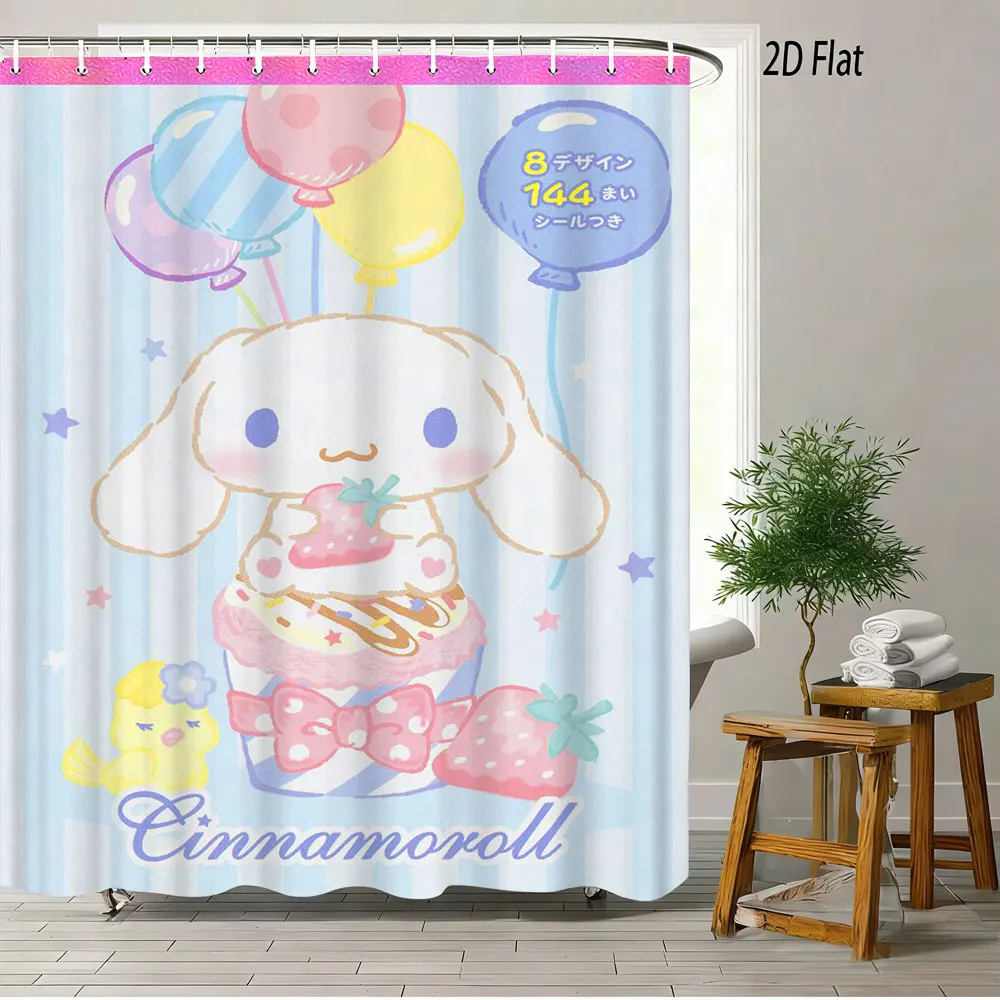 Pompompurin Cute Cartoon Print Shower Curtain Waterproof Polyester Fabric Bathroom Curtain with Hooks Easy Install for Bathroom view 5