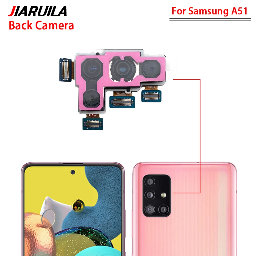 Rear Big Main Back Macro UltraWide Camera + Front Facing Camera For Samsung A01 A10S A11 A20S A50S A51 A70S A71 A20 Repair Parts