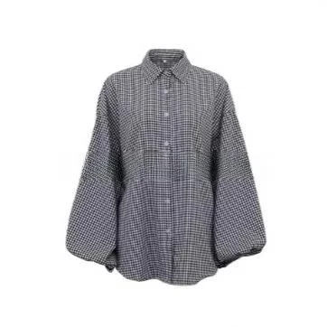 Camiseta larga de poliéster con corte holgado informal para mujer, camiseta larga con estampado abstracto, Top informal para mujer