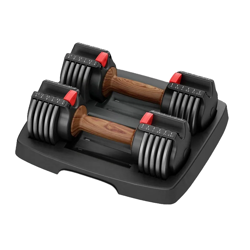 New Arrival 25kg Free Weight Gym Fitness Equipment-Adjustable Dumbbell Set with Weight Plate for Exercise