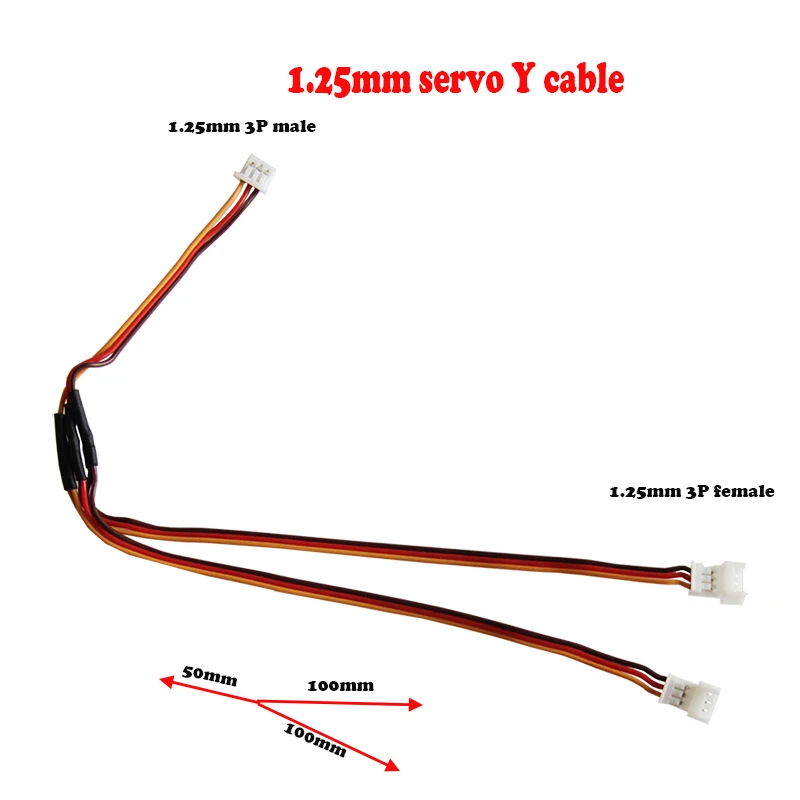 Connecteurs 3P 1,25 mm, fiches JST mâle-femelle, câble en Y, micro-récepteurs, micro-récepteur de vol intérieur, extension de servo, connecteur JR 26 Connecteurs 3P 1,25 mm, fiches JST mâle-femelle, câble en Y, micro-récepteurs, micro-récepteur de vol intérieur, extension de servo, connecteur JR 26