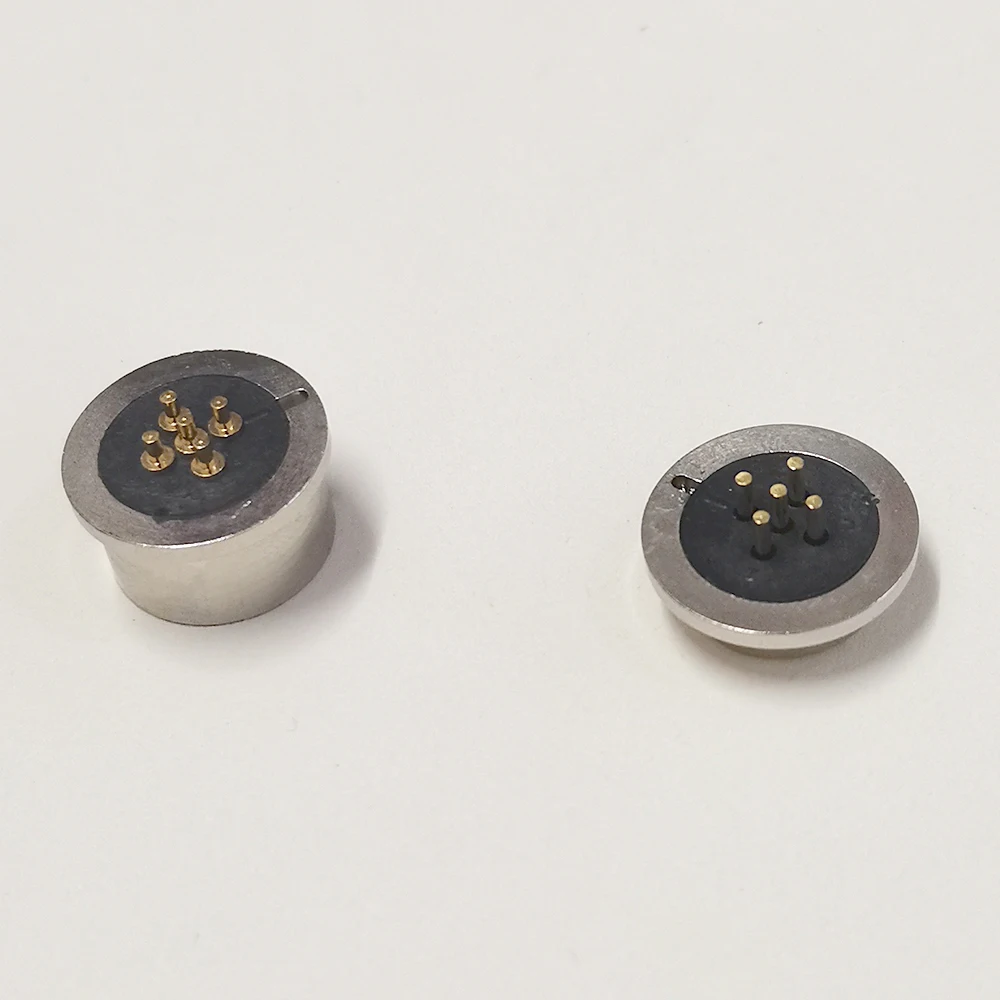 1 Paar 5-poliger magnetischer Rundsteckverbinder (männlich/weiblich) mit 5-Pin-Einbaubuchse, magnetischer Saugverbinder, DC-Stromanschluss mit Kerbe – Detail 11