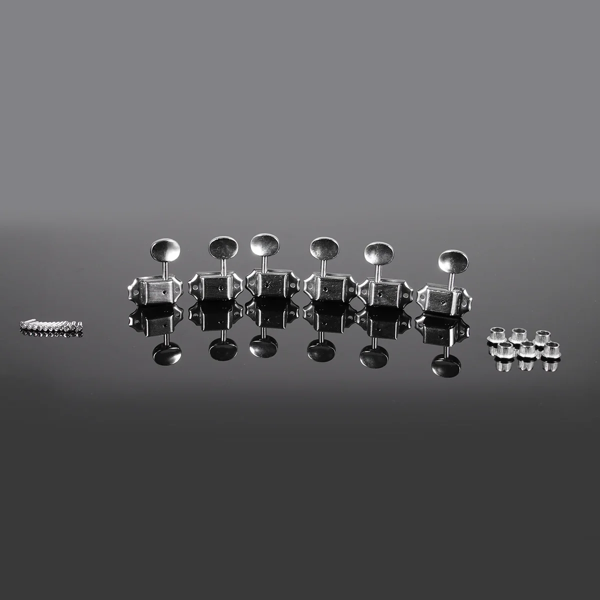 

Professional Electric Guitar Tuning Pegs Silver Vintage Style Machine Sturdy Metal Replacement for Bass Guitar