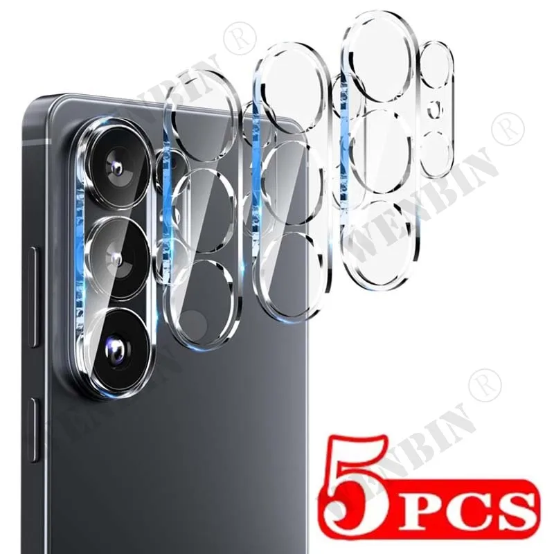 Protetor de Lente de Câmera (5 Peças) para Samsung S26 Ultra - Película de Vidro Protetora de Cobertura Total para Galaxy S25 S24 A57 A37