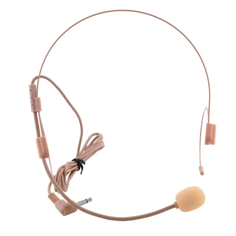 UHF Headworn Microphone Professional Headset Wired Dual Nude Headset Microphone Skin Color