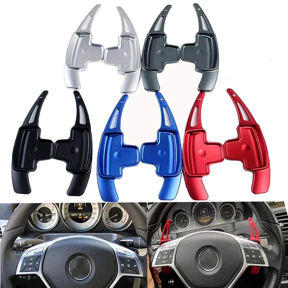

For Mercedes Benz ML W166 GLK X205 SLK CLA GLA CLS C218 X218 Car Steering Wheel Shifter Paddle Extension DSG Sticker Styling