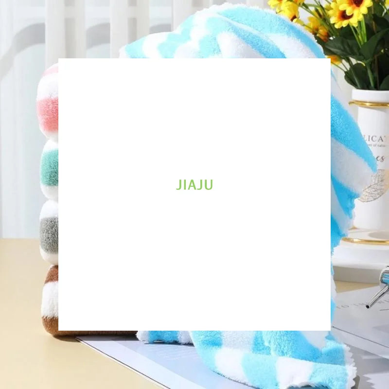 ~Thick Towel Absorbent Facial Towel Striped Coral Velvet Bath Towel Quick Drying Beach Towel Household Motion Bath Bath Towel