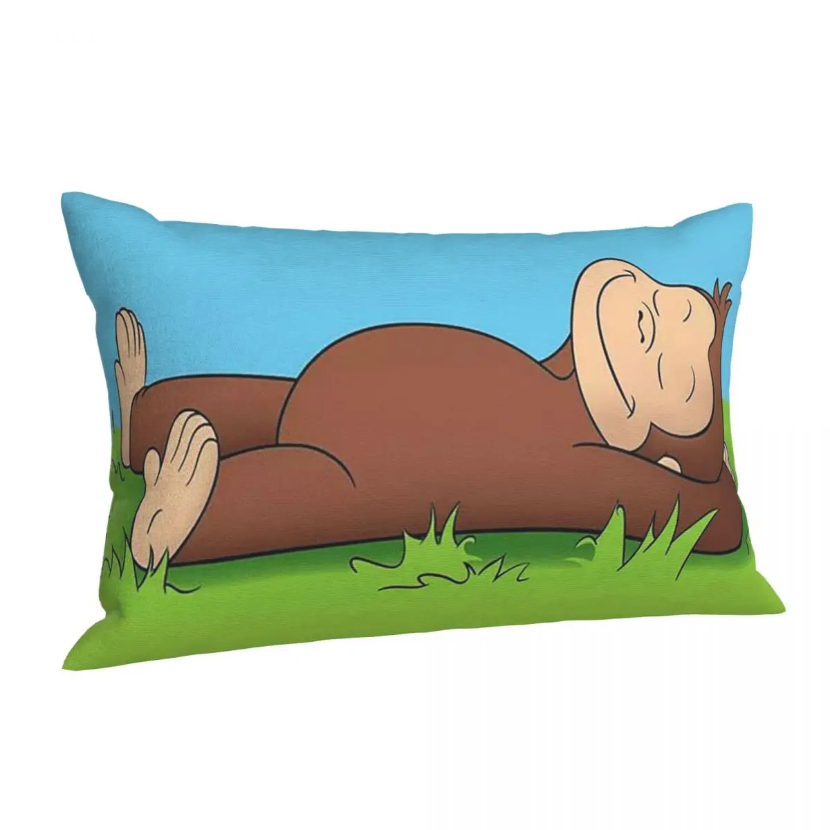 

Anime Curious George Monkey Rectangle Pillowcase Cushion Cover Decorative Bedroom Bed Home Comfort Throw Pillow