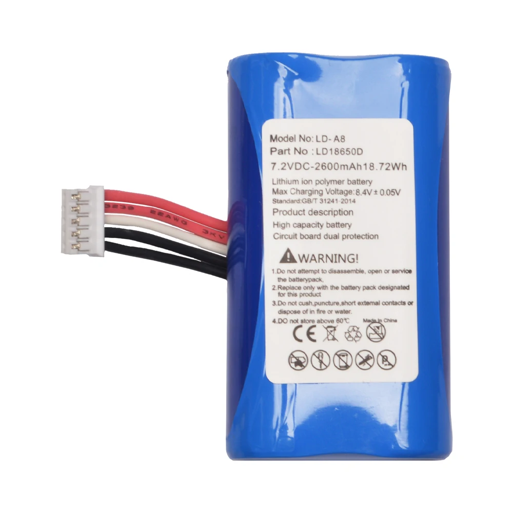 7.2V 2600mAh استبدال البطارية لاندي APOS A8 E550 E350 POS نيولاند N910 N900 N510 PAX A910 A930 KIOSK AQS LD18650D LD-A8 #6