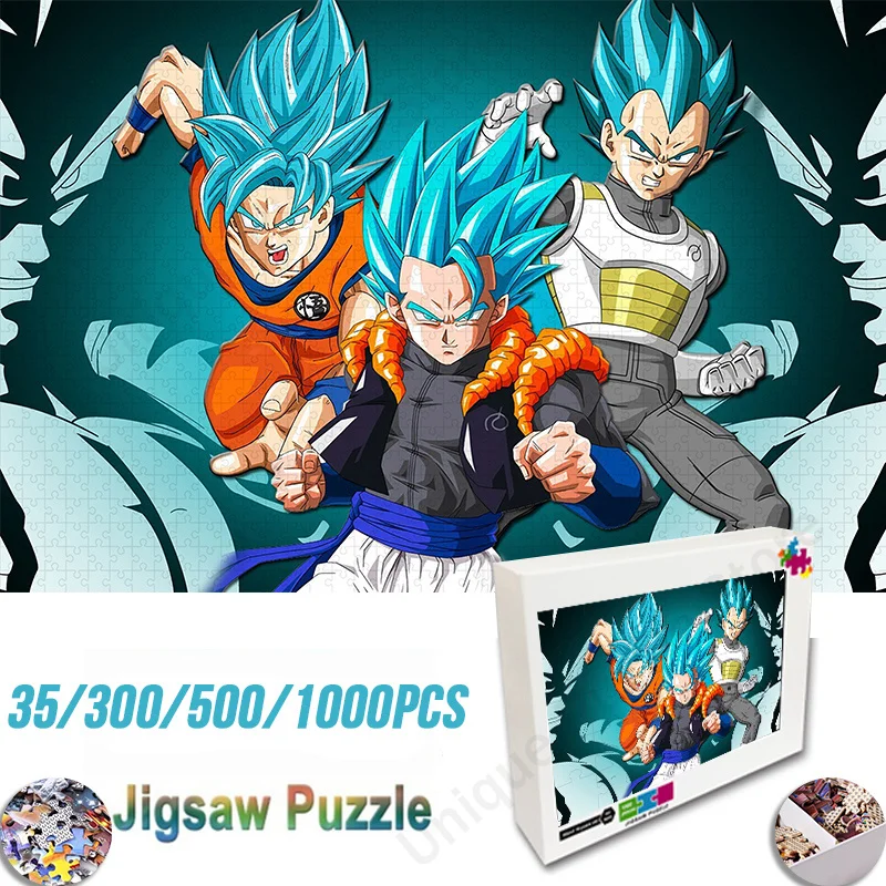 

Dragon Ball Super Goku Mini Wooden Puzzle Sonic Model Assembled Jigsaw Puzzle Educational Toys for Kids Birthday Gifts