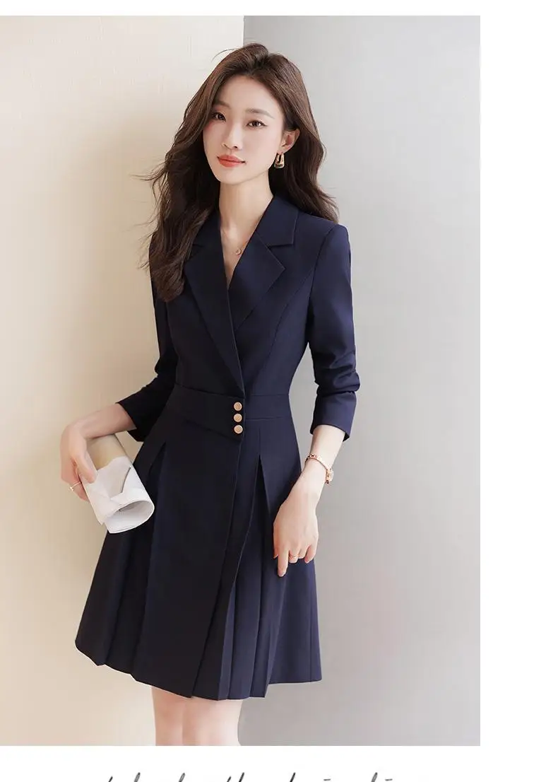 Long For Girls Style Korean Ladies Coat Dress High Quality Solid Goddess  Party Blazer Dress Women Korean Office Lady Elegant Suit Dress Chic Long  Sleeve Clothes Autumn Winter AliExpress 200000345