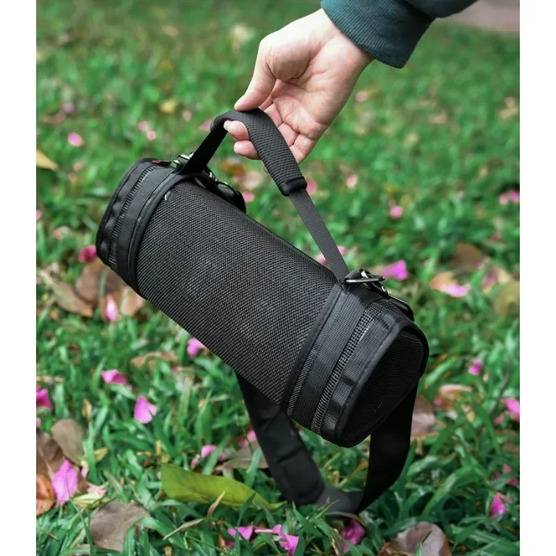 حافظة مكبر صوت واقية من النايلون مع مقبض لسوني لـ SRSXB43 ميزات مضادة للسقوط وقماش مسامي لسلامة السفر